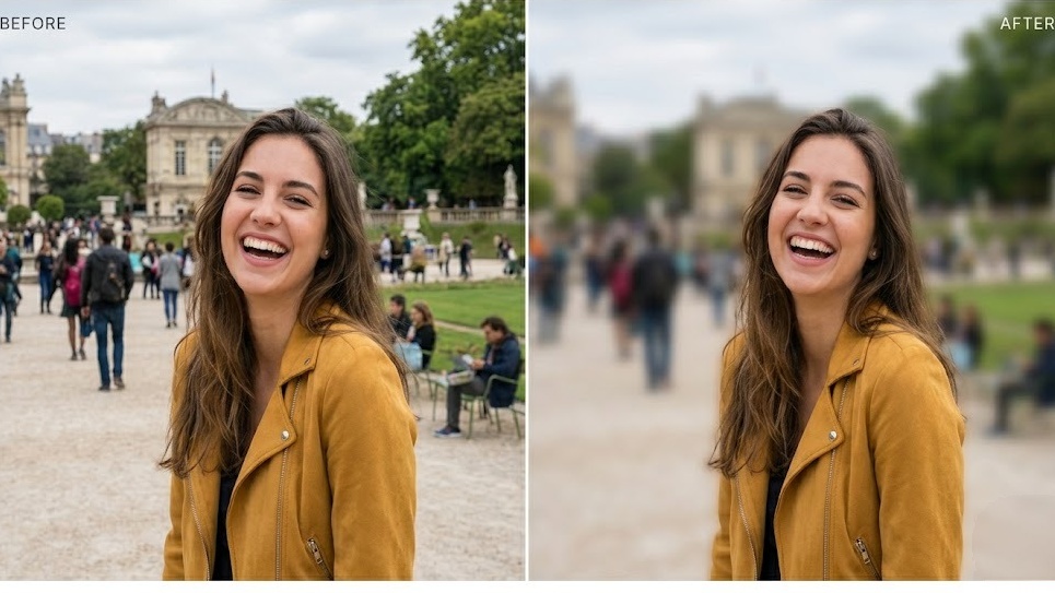 Blur the background of any photo online for free
