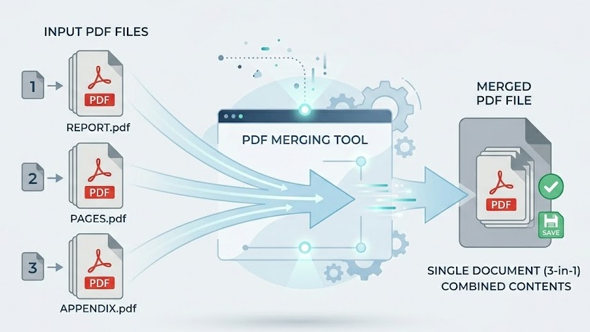 Merge multiple PDF files into one online for free