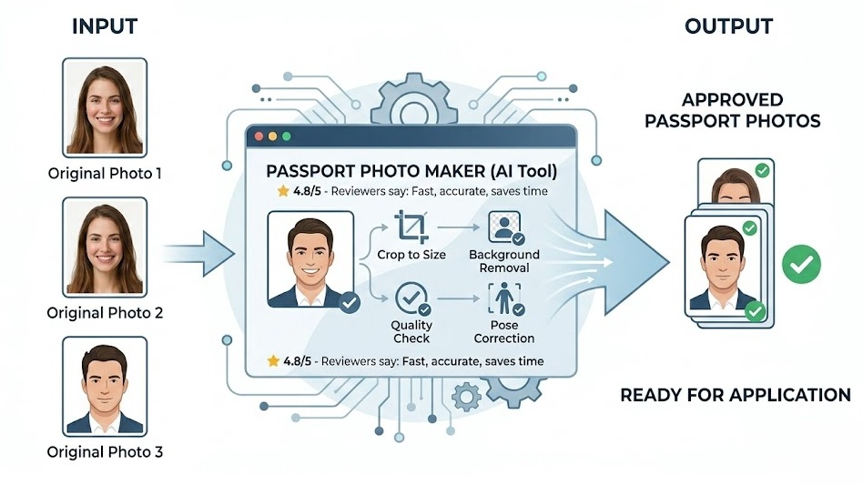 Create passport photos online for free