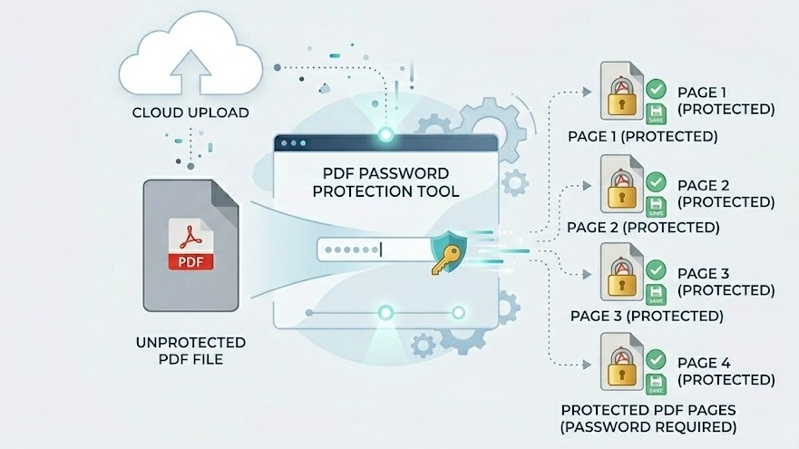 Add a password to your PDF file online for free