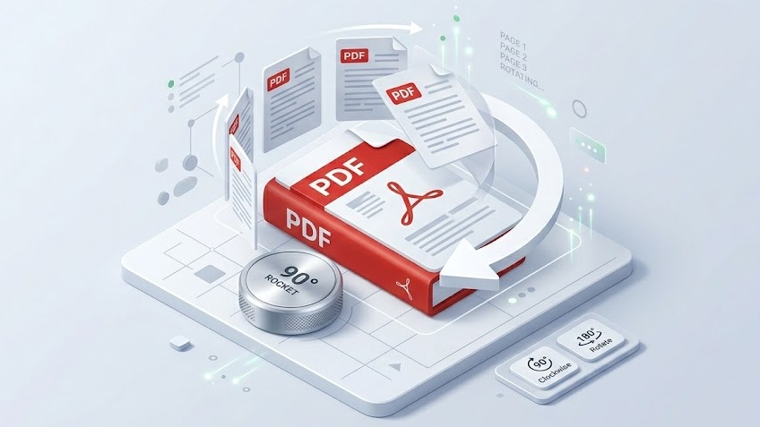 Rotate PDF pages online for free